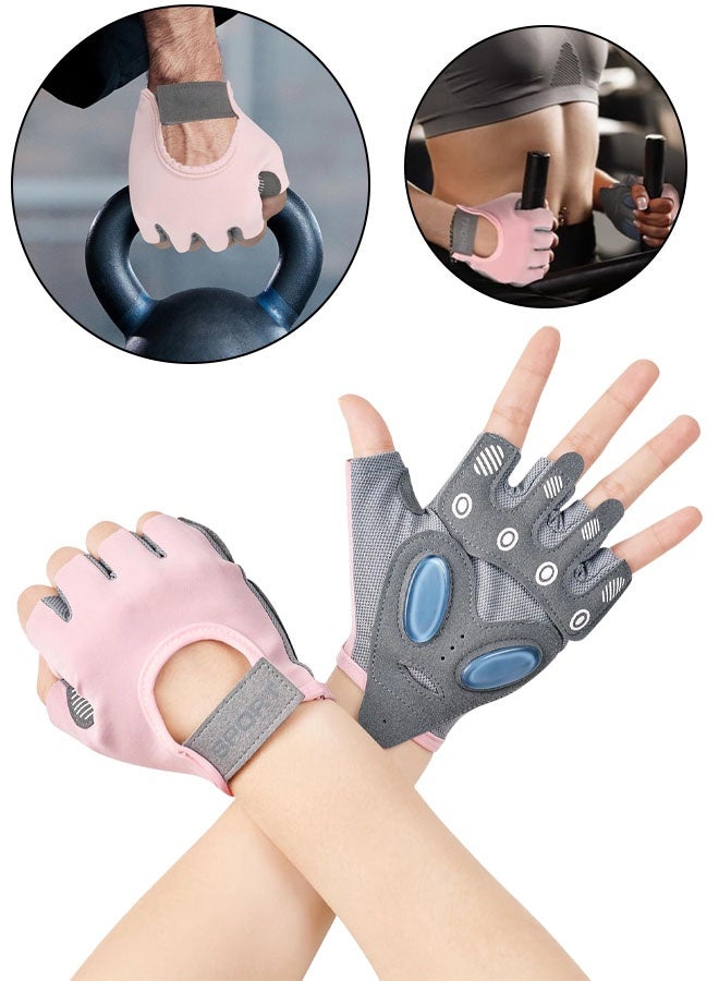 Breathable Training Gloves With Microfiber Fabric, No-Slip Silicone Padded Palm Protection And Extra Grip, Fitness Gloves For Men & Women, Weight Lifting, Cross Fit, Cycling - Image 1